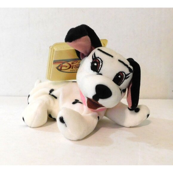Disney 101 Dalmatians Jewel Mini Bean Bag Plush 8" White Dog Spots - Picture 1 of 6